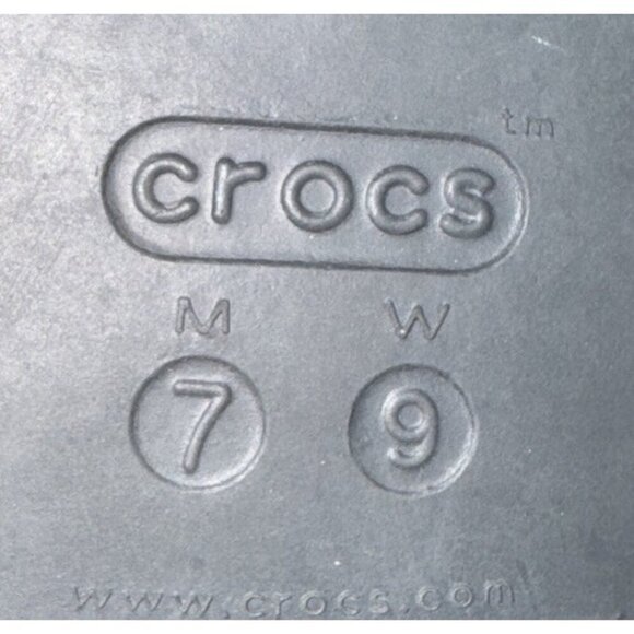 CROCS Unisex Tie-Dye Multicolor Comfort Slide Sandals Men’s 7 Women’s 9 EUC - Picture 7 of 7